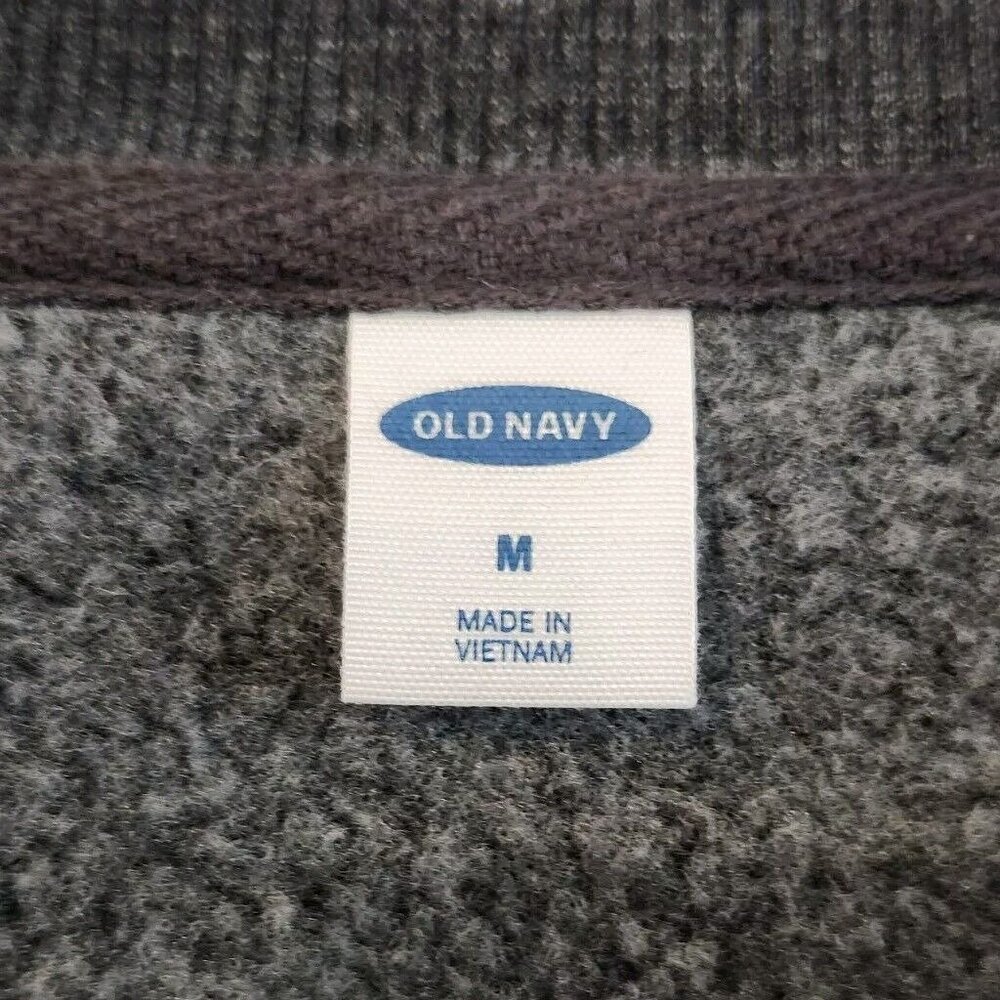 🪻BOGO🪻 Old Navy Lace-Up Crew Neck Sweatshirt Semi-Cropped Fleece Size Med - Picture 5 of 8